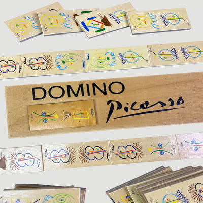 80's Picasso Wooden Domino Set