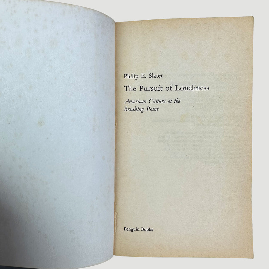 70's The Pursuit of Loneliness Pelican