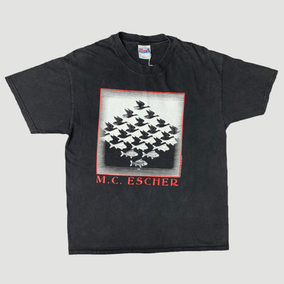Early 90's M.C. Escher 'Sky & Water' T-Shirt