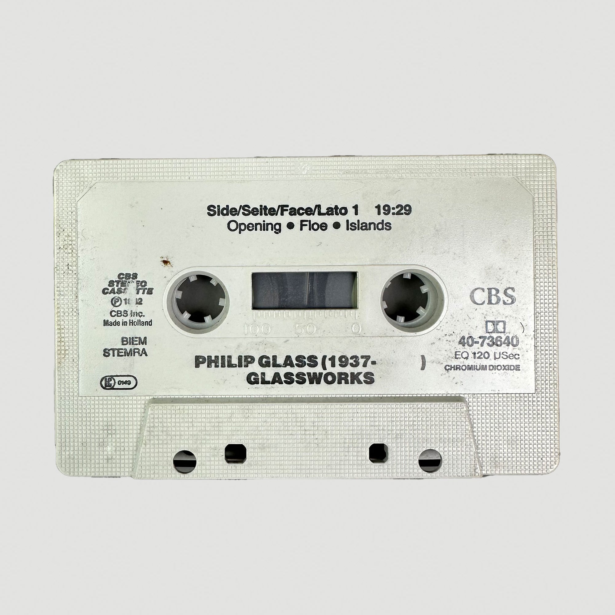 1982 Philip Glass Glassworks Cassette