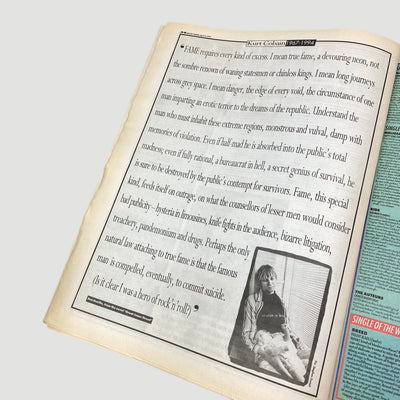 1994 Melody Maker - Kurt Cobain In Memoriam Issue