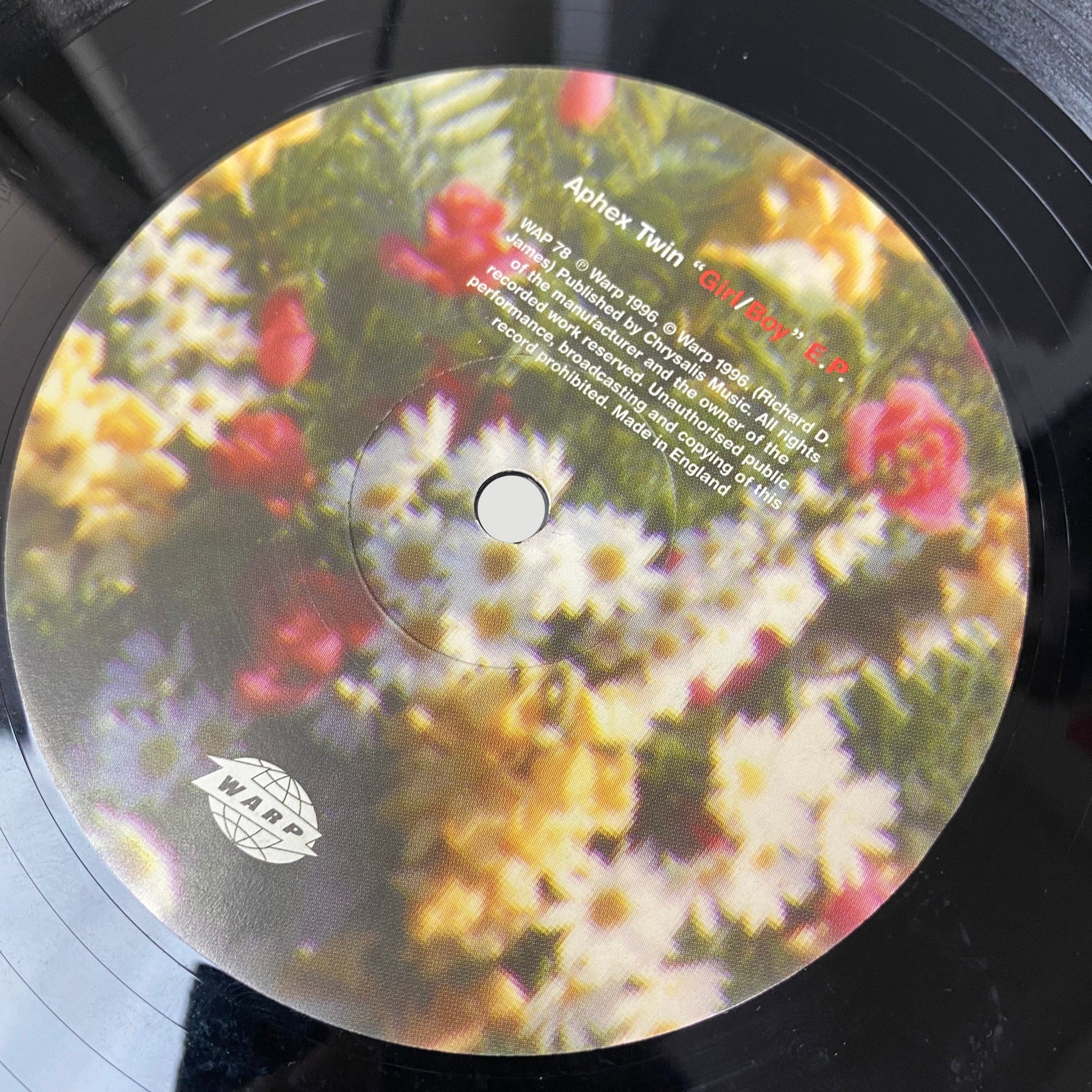 1996 Aphex Twin 'Girl/Boy' UK Vinyl EP