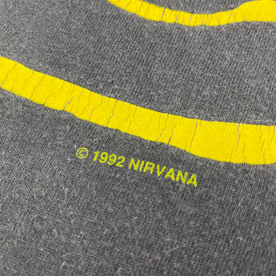 Early 00's Nirvana Nevermind 'Smiley' T-Shirt