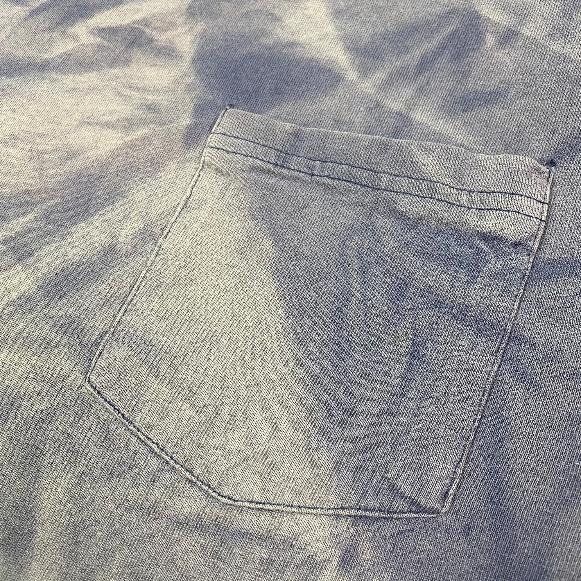 90's Basic Faded Navy Pocket T-Shirt