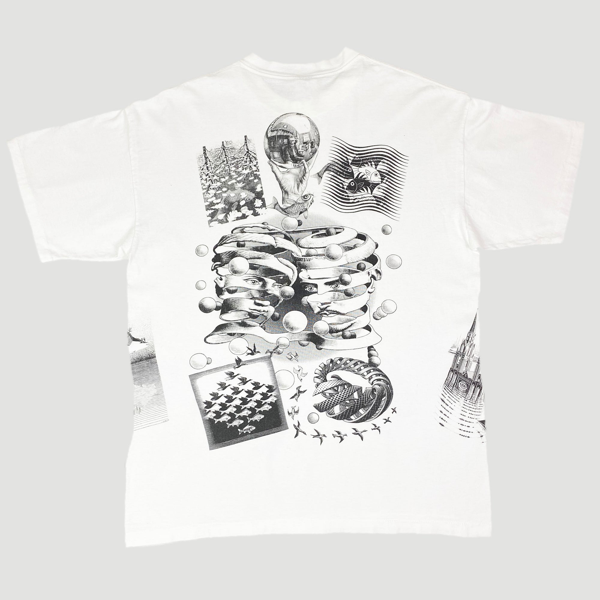 1990 M.C. Escher All Over Print T-Shirt