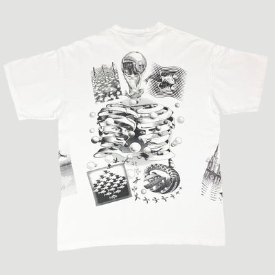 1990 M.C. Escher All Over Print T-Shirt