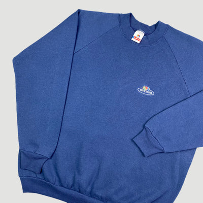 Late 80's Fruit Of The Loom Basic Navy Sweatshirt
