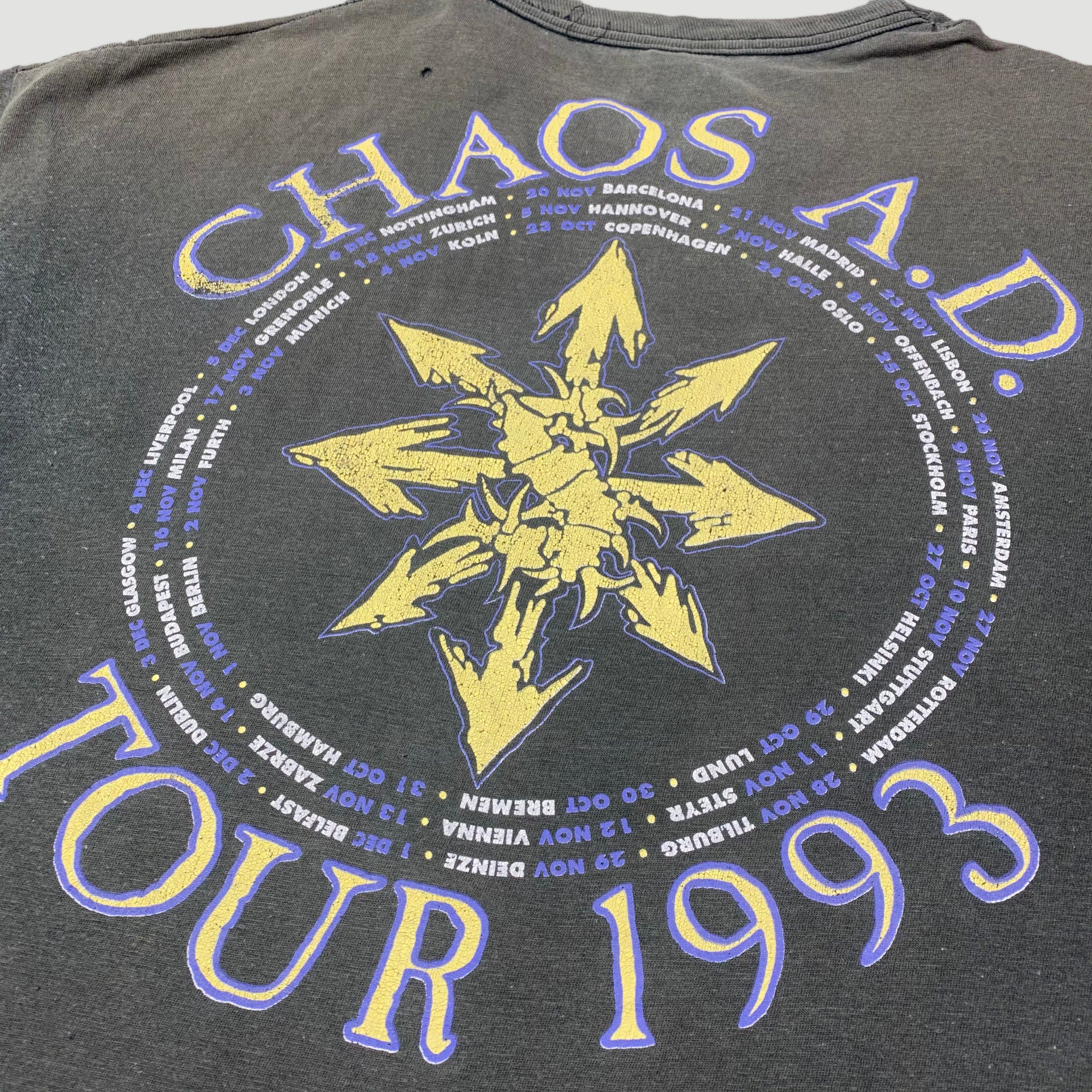 1993 Sepultura 'Chaos A.D. Tour' T-Shirt