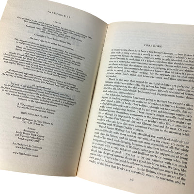 2011 David Foster Wallace 'Infinite Jest' Paperback