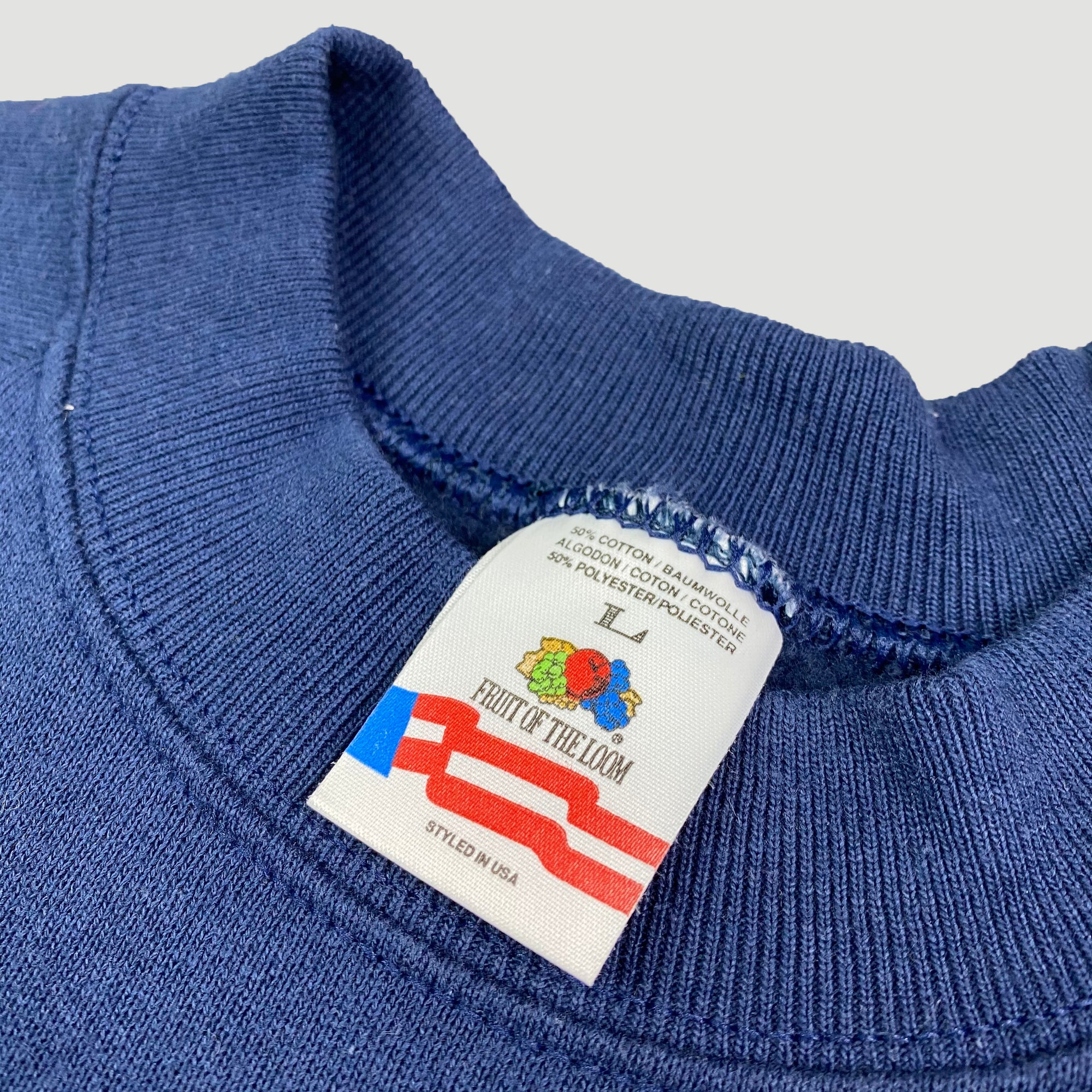 Late 80's Fruit Of The Loom Basic Navy Sweatshirt