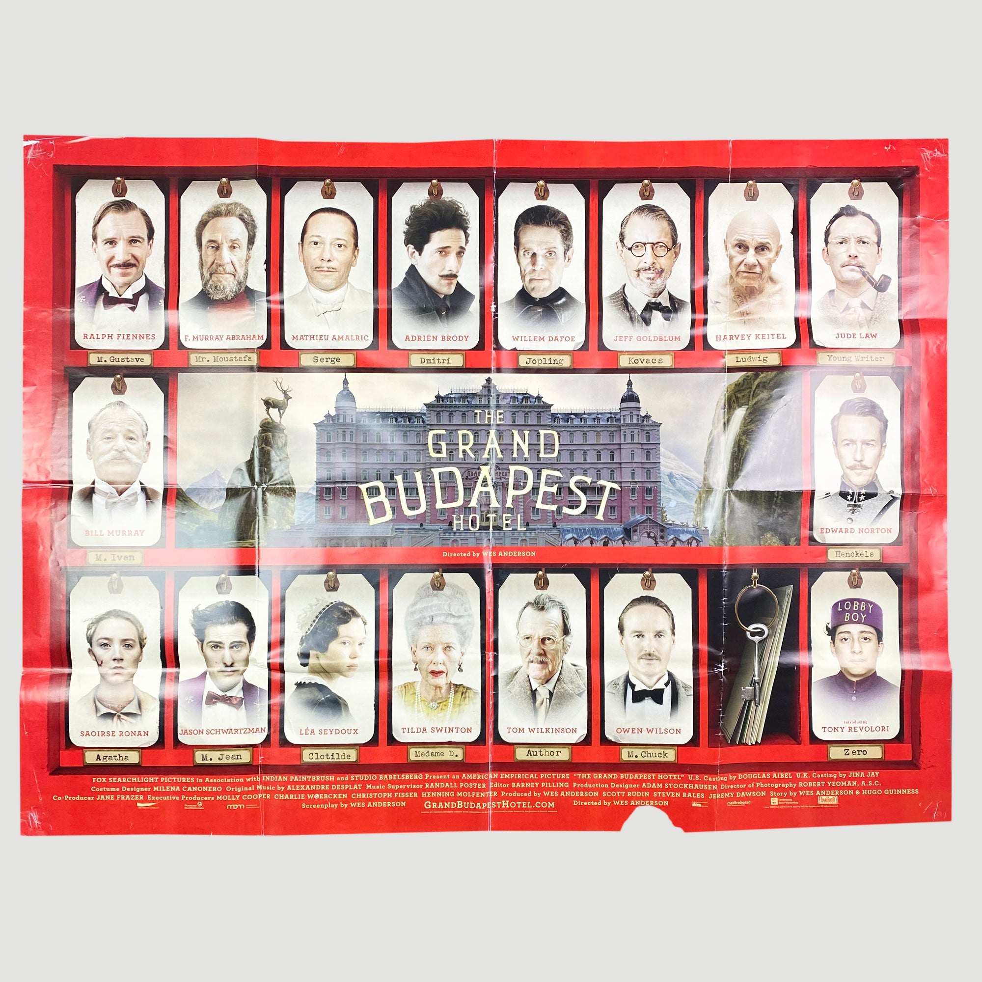 The Grand Budapest Hotel (2014) Original UK Quad Poster