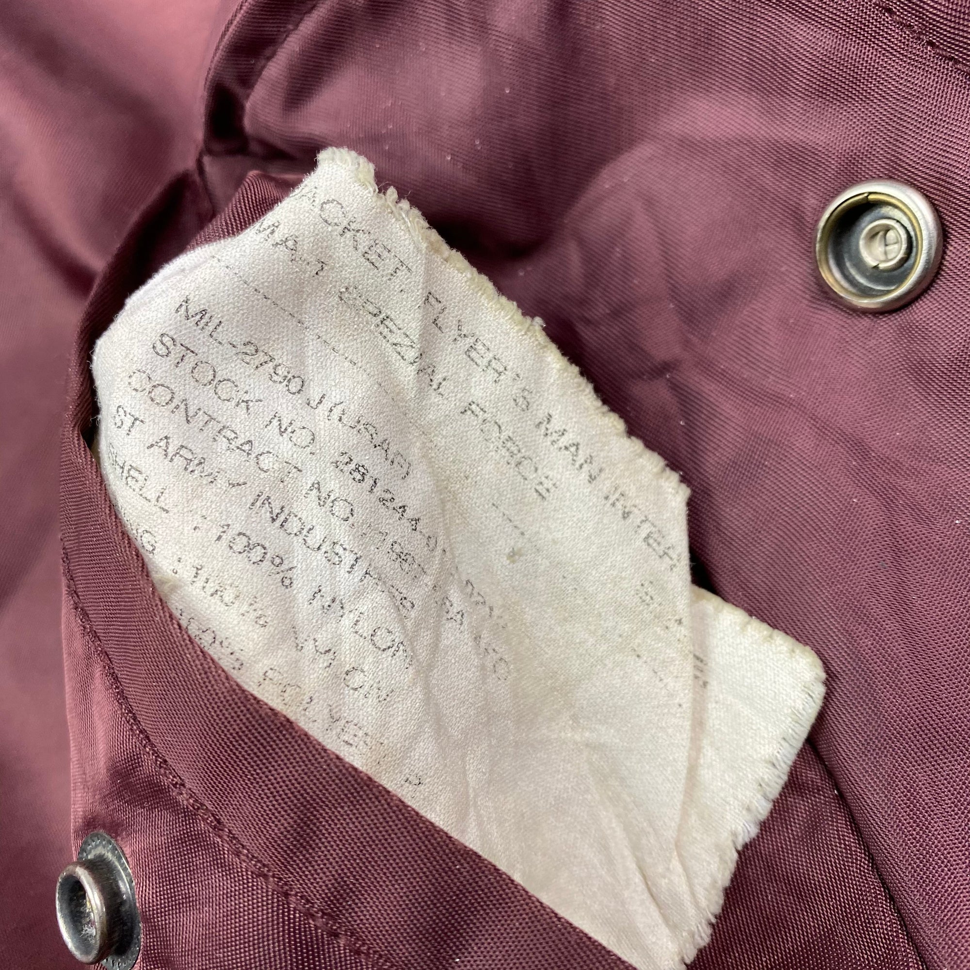 90's Burgundy MA1 Reversible Bomber Jacket