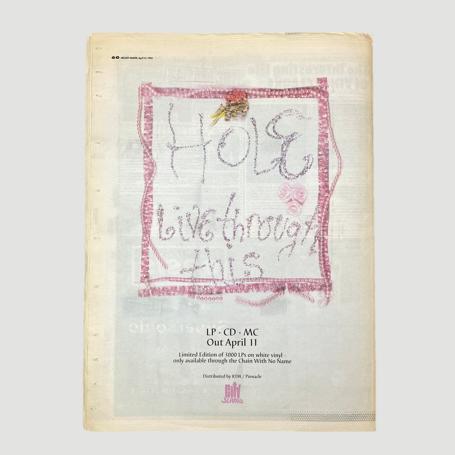 1994 Melody Maker - Kurt Cobain In Memoriam Issue