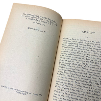 1963 Jack Kerouac 'On The Road'