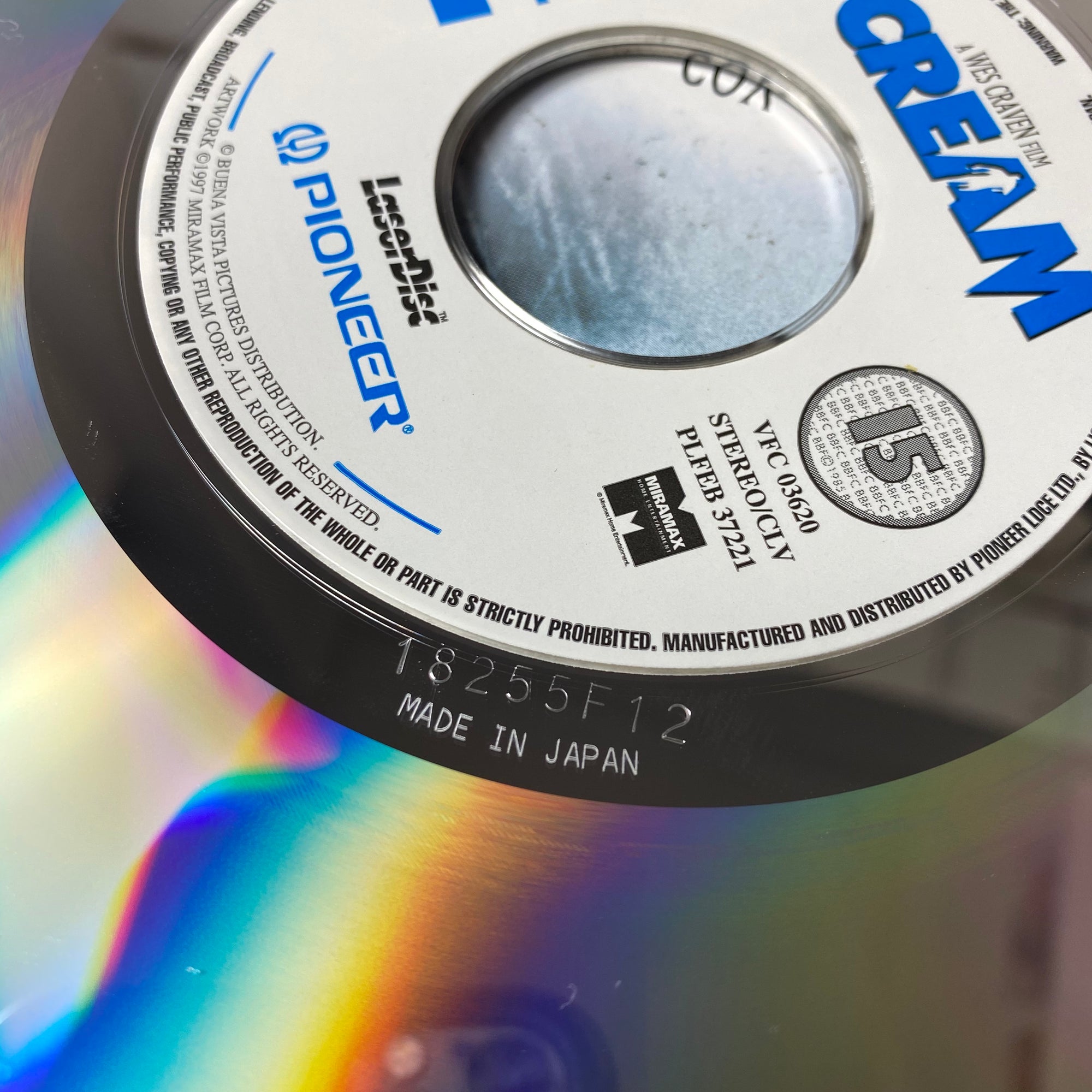 1997 Scream Japanese LaserDisc