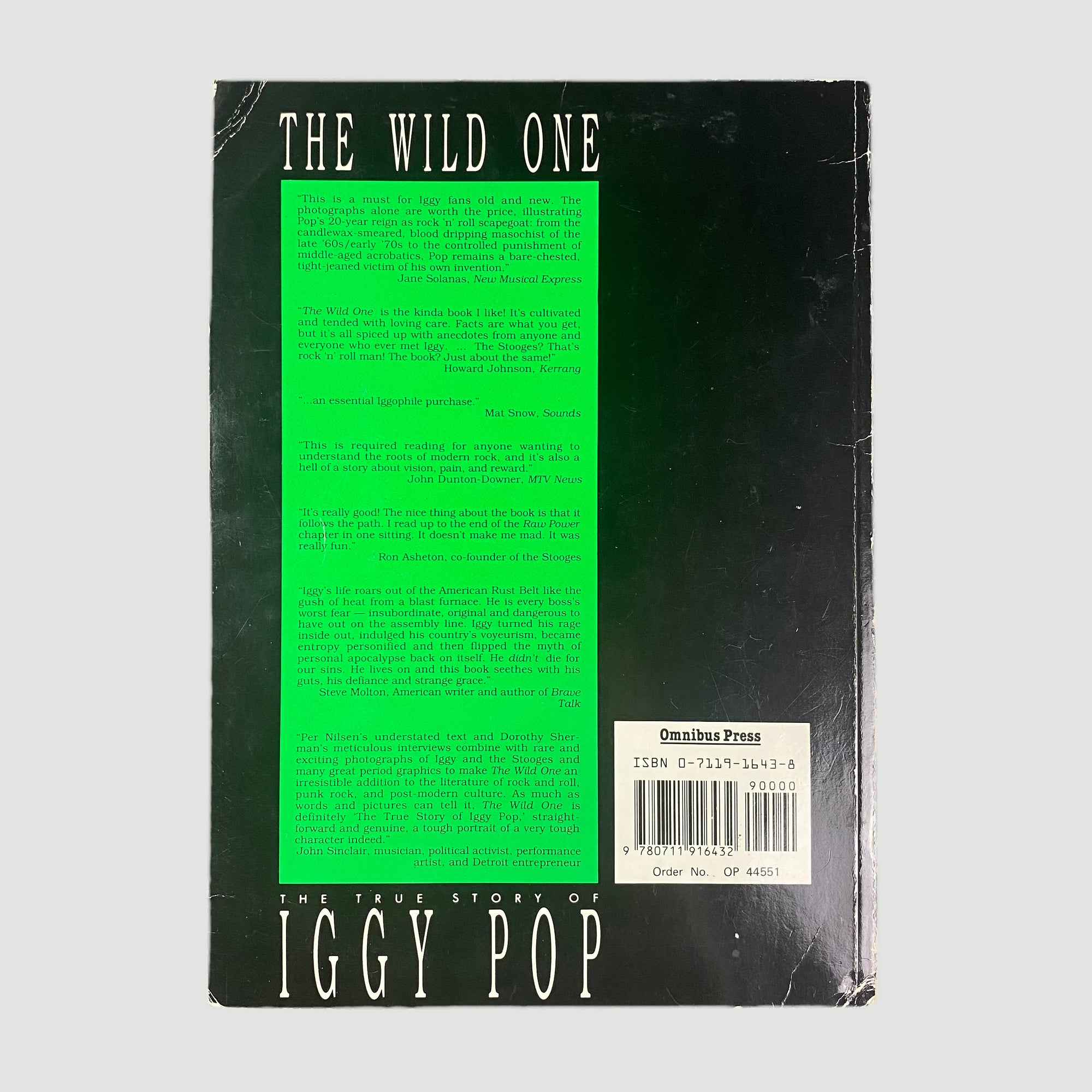 1988 The True Story of Iggy Pop The Wild One