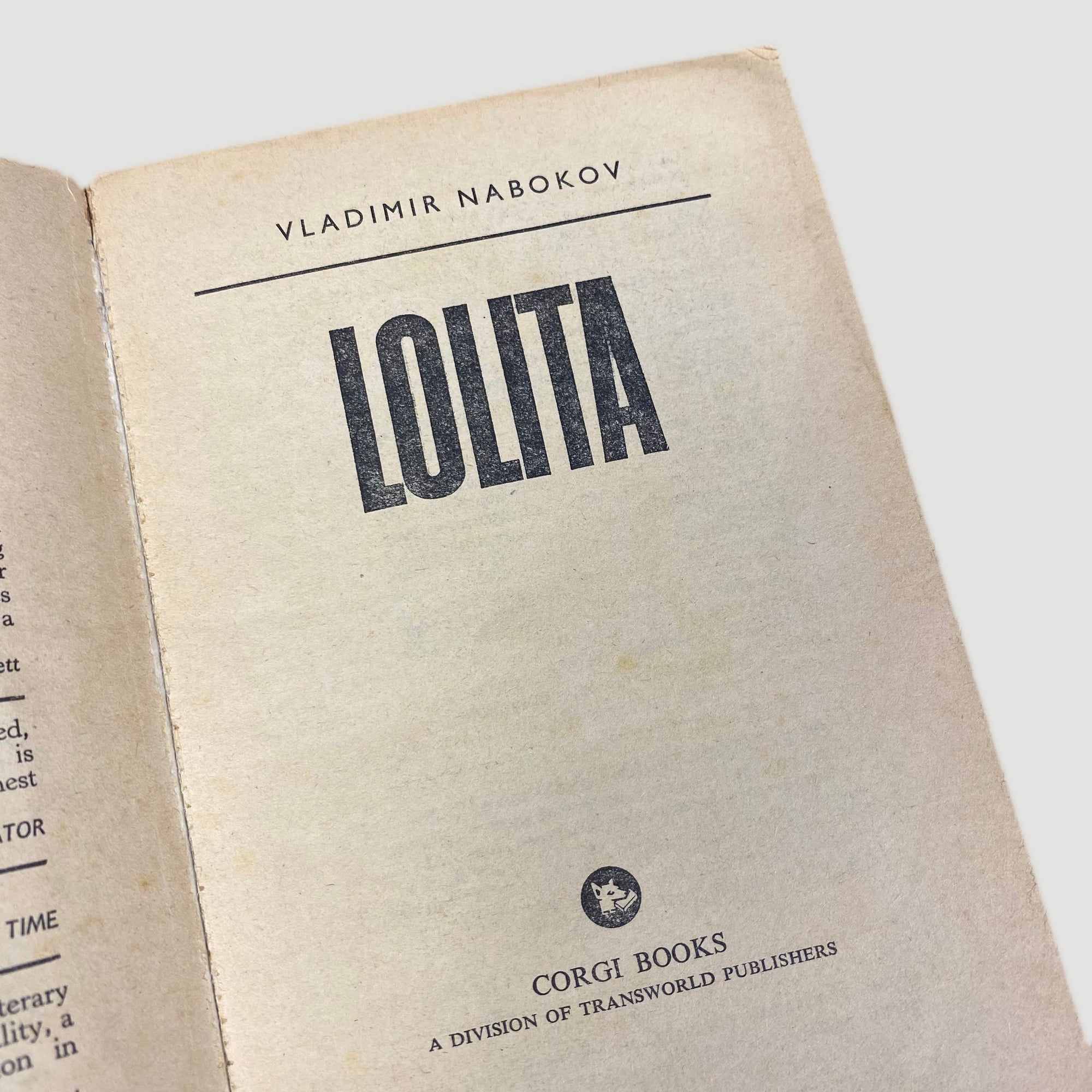 1967 Vladimir Nabokov Lolita 1st Edition (12th Print)