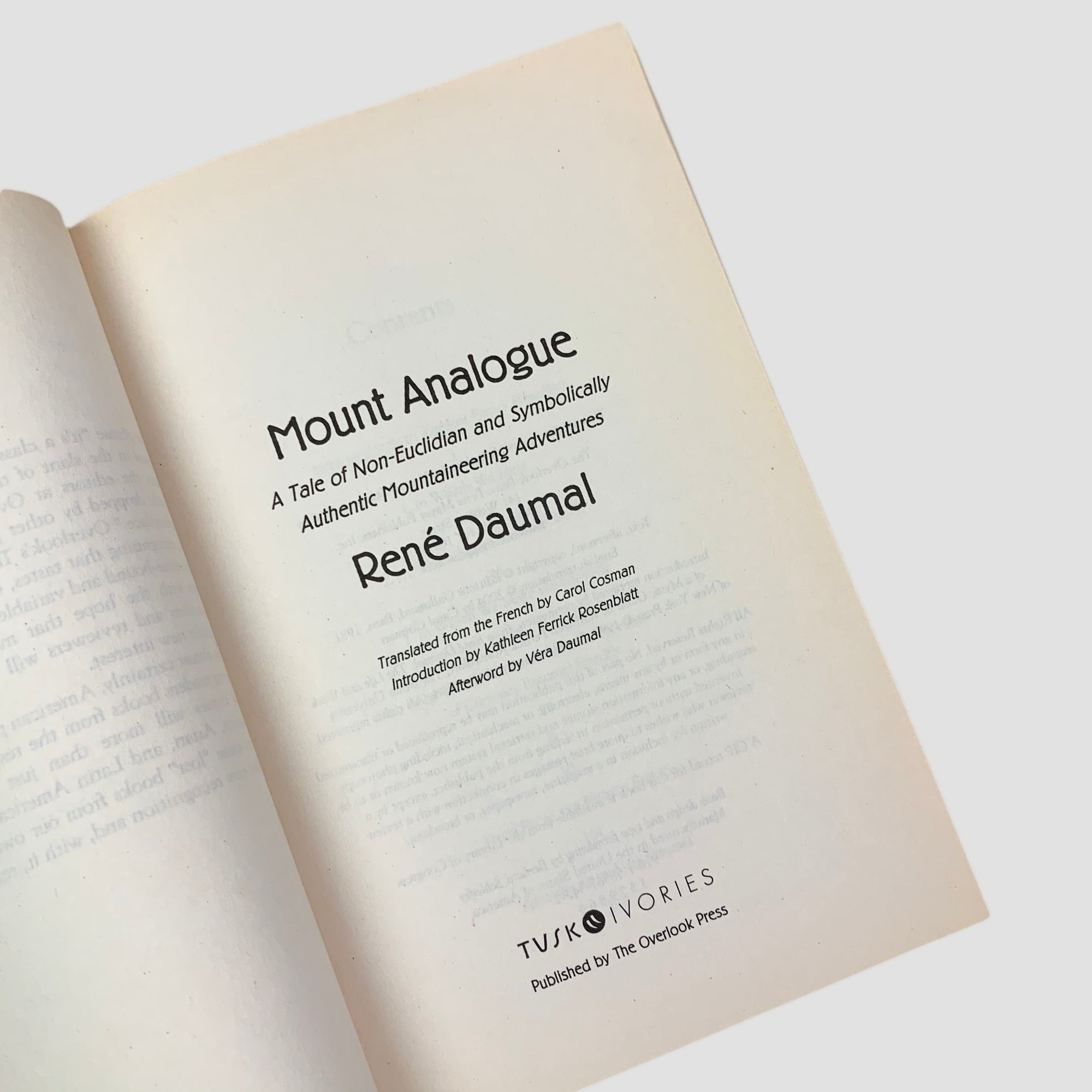 2004 René Daumal 'Mount Analogue'