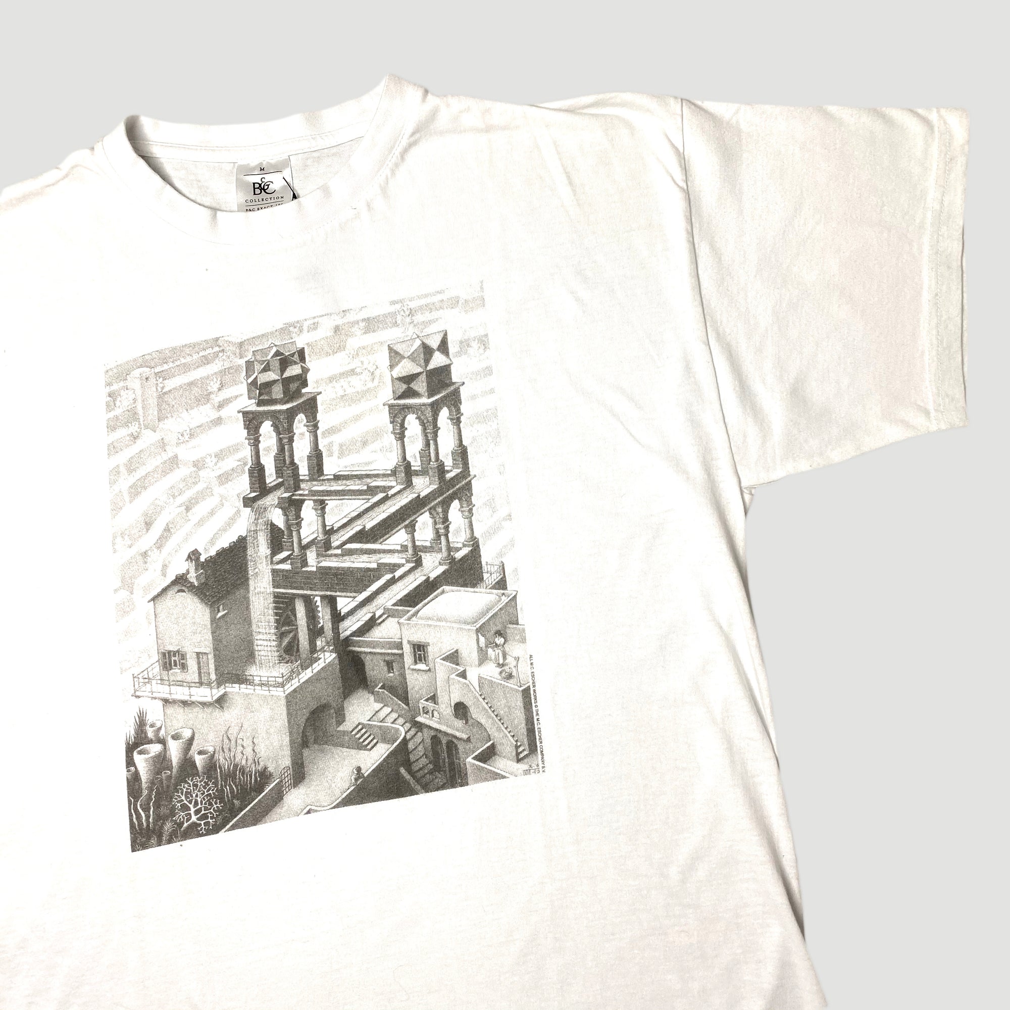 Early 00's M.C. Escher 'Waterfall' T-Shirt