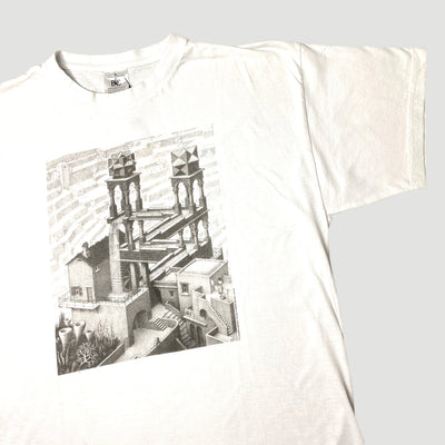 Early 00's M.C. Escher 'Waterfall' T-Shirt