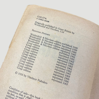1967 Vladimir Nabokov Lolita 1st Edition (12th Print)