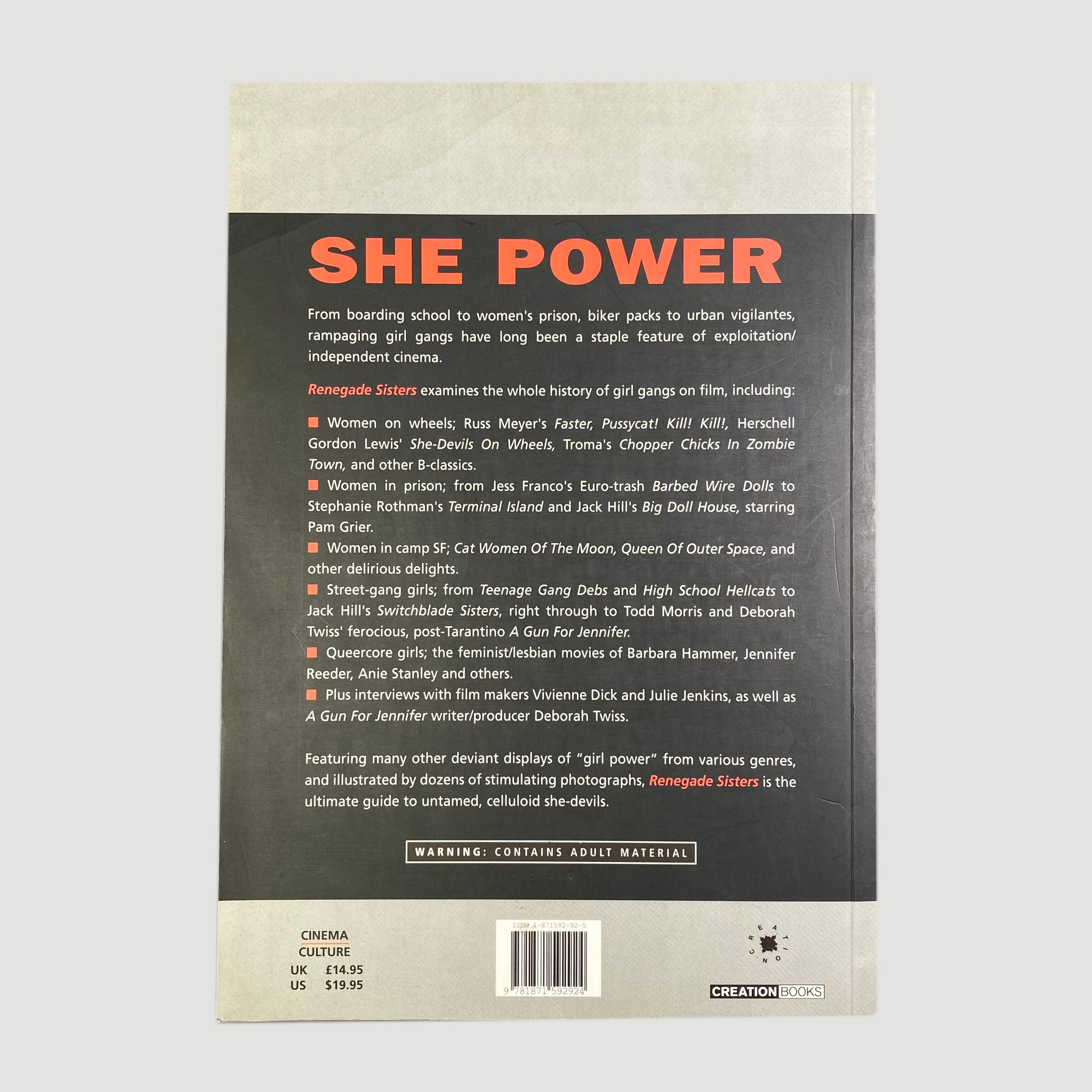 1998 Beverley Zalcock 'Renegade Sisters: Girl Gangs On Film'