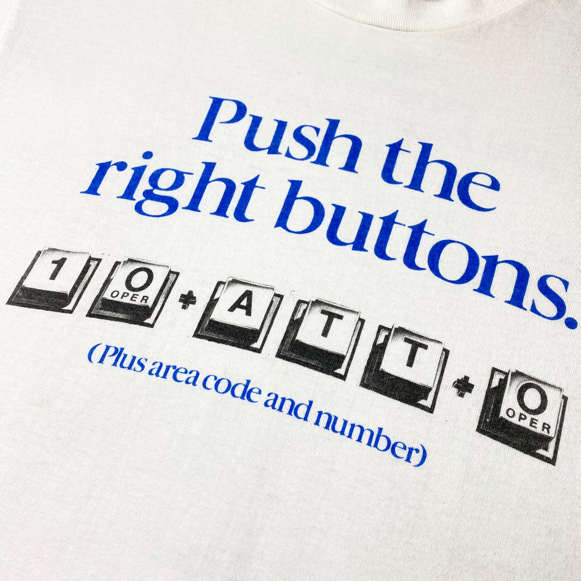 80's AT&T 'Push The Right Buttons' T-Shirt