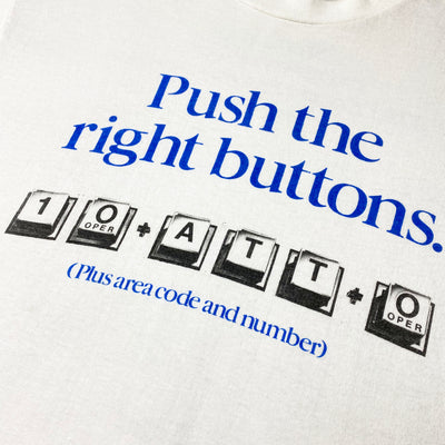80's AT&T 'Push The Right Buttons' T-Shirt