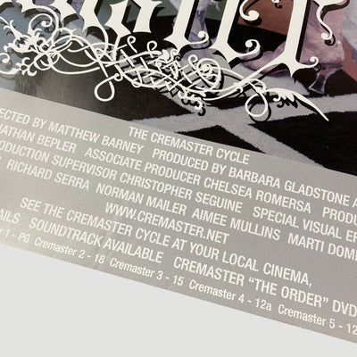 2002 'The Cremaster Cycle' UK Quad Poster