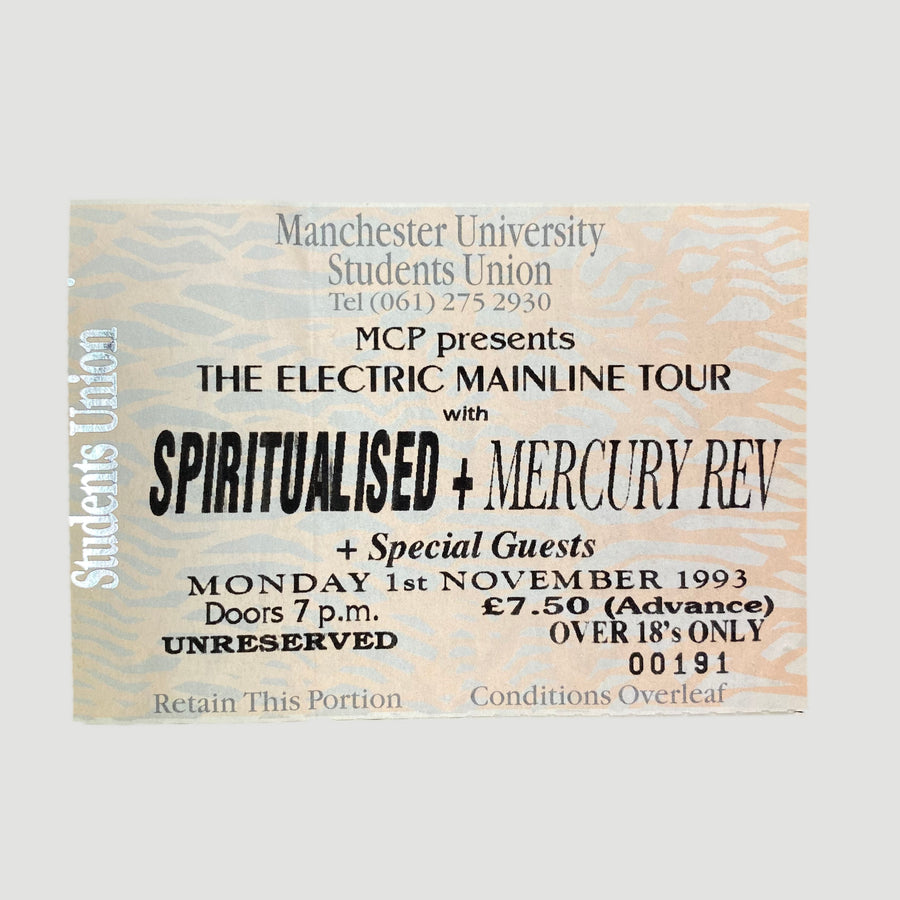 1993 Spiritualized + Mercury Rev Gig Ticket