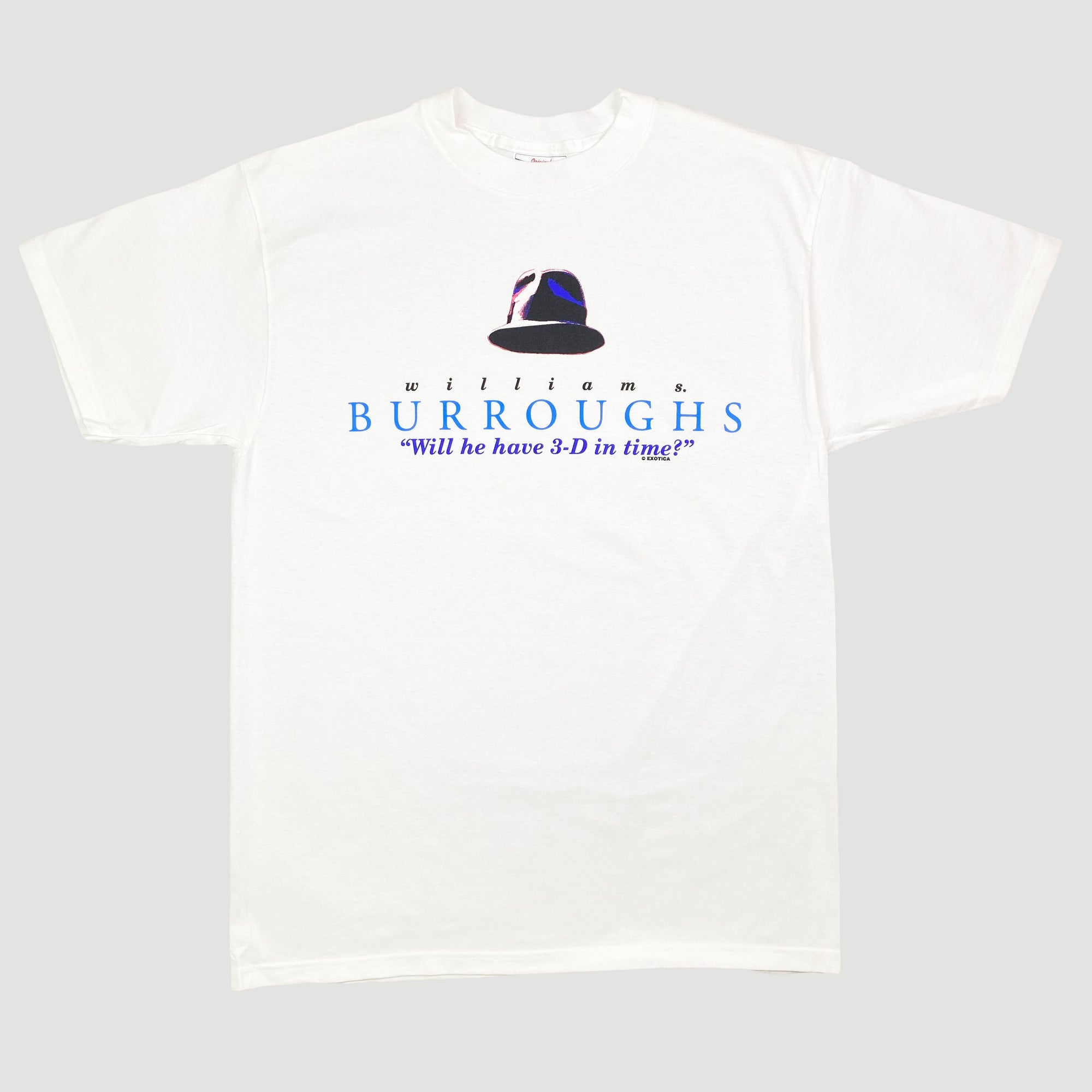 Mid 90's William Burroughs '3-D in Time' T-Shirt