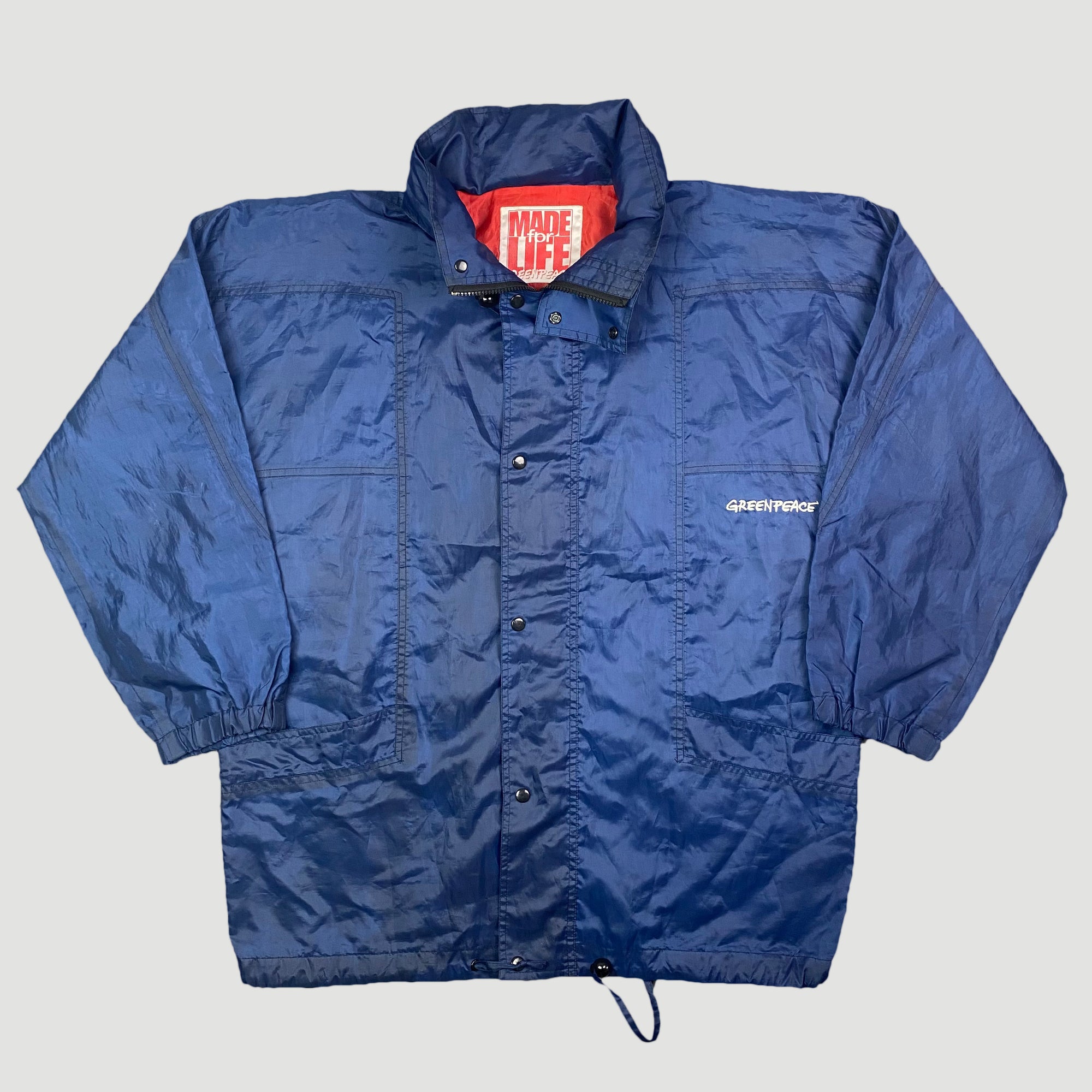 90's Greenpeace Hooded Windbreaker