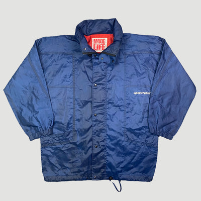 90's Greenpeace Hooded Windbreaker