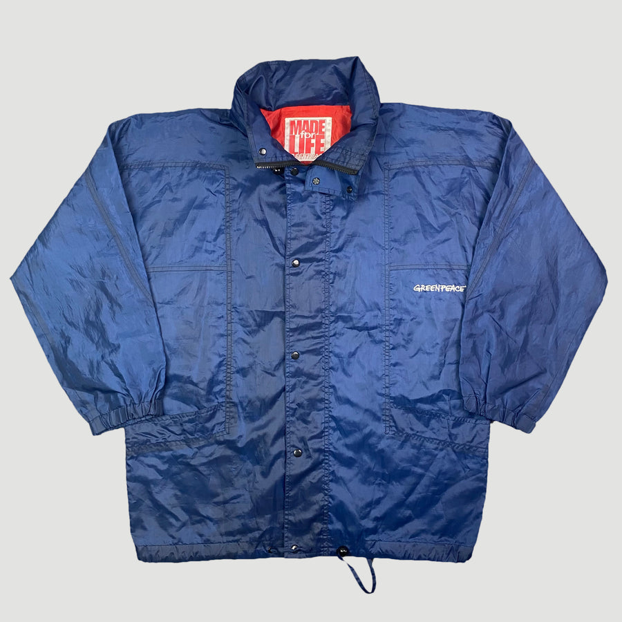 90's Greenpeace Hooded Windbreaker