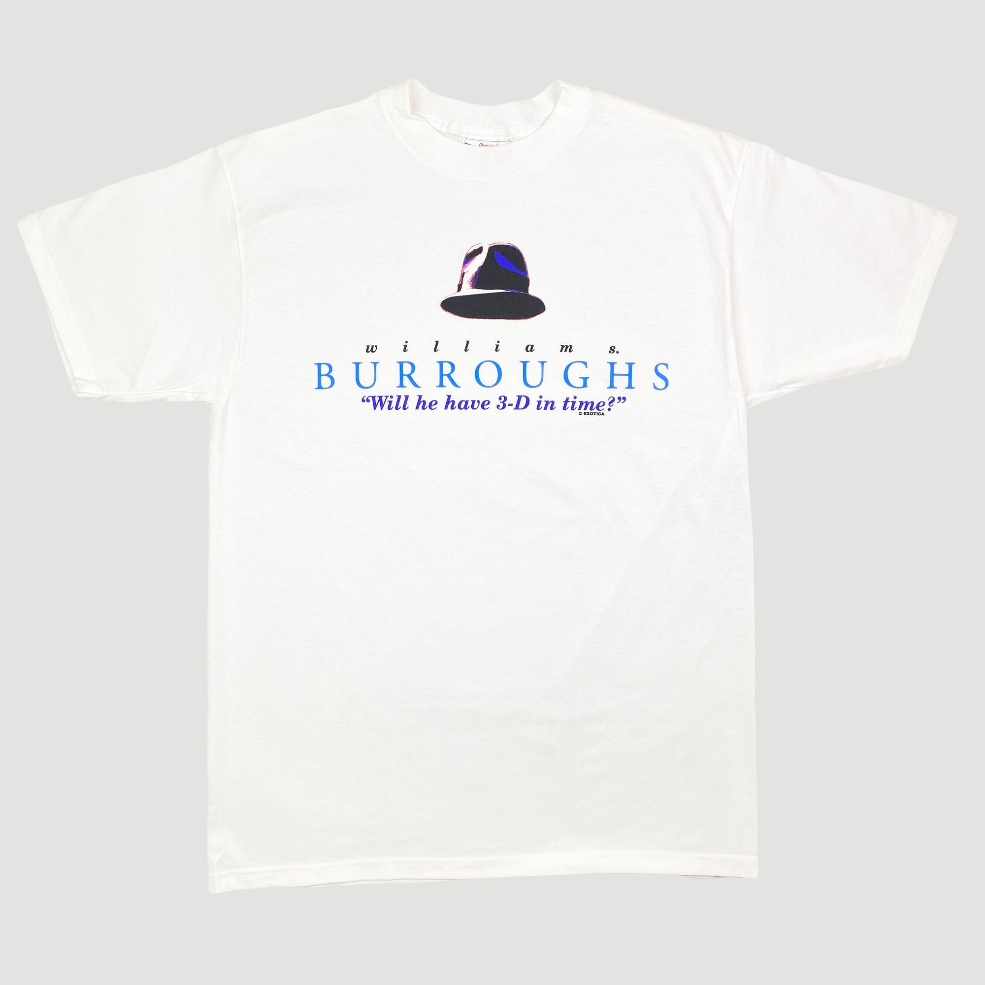 Mid 90's William Burroughs '3-D in Time' T-Shirt