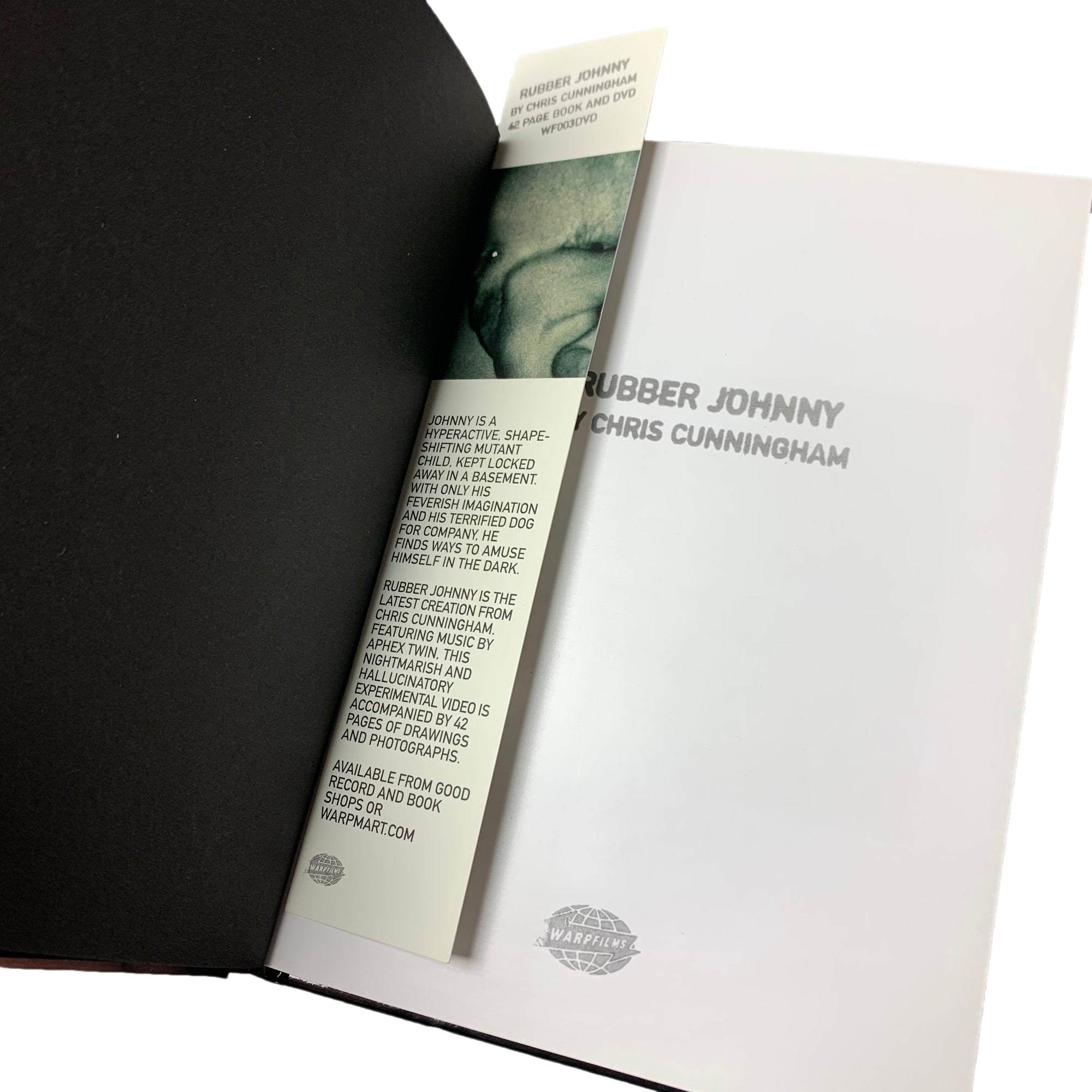 2005 Chris Cunningham 'Rubber Johnny' Book + DVD With Bookmark