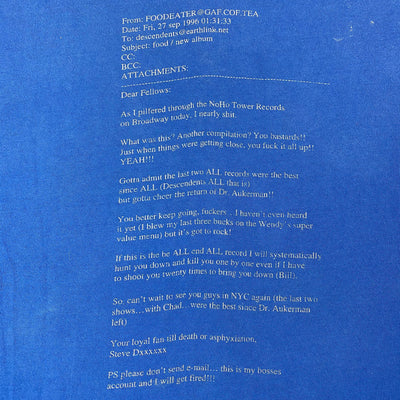 Mid 90's Descendents ‘Coffee Mug’ T-Shirt