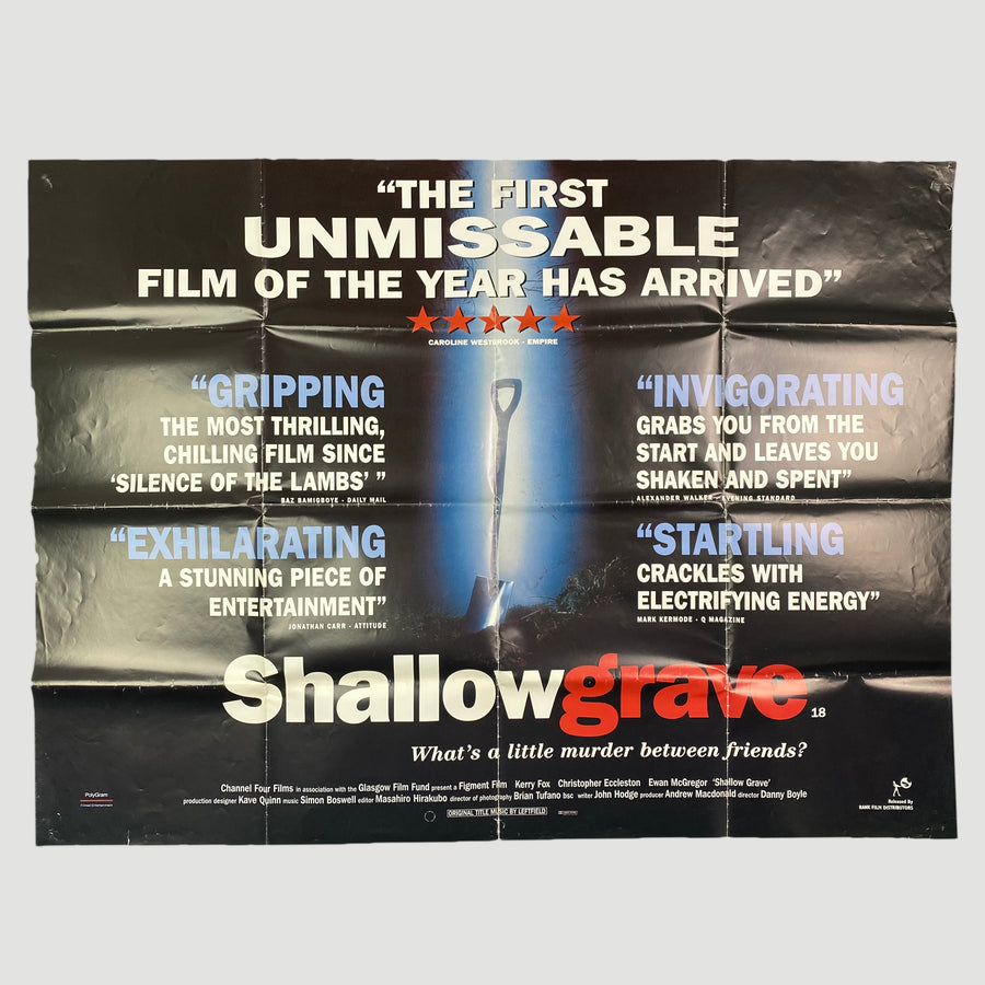 Shallow Grave (1994) UK Original Quad Cinema Poster
