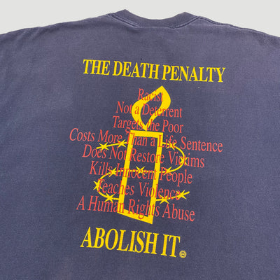 Mid 90's Amnesty International 'Death Penalty' T-Shirt