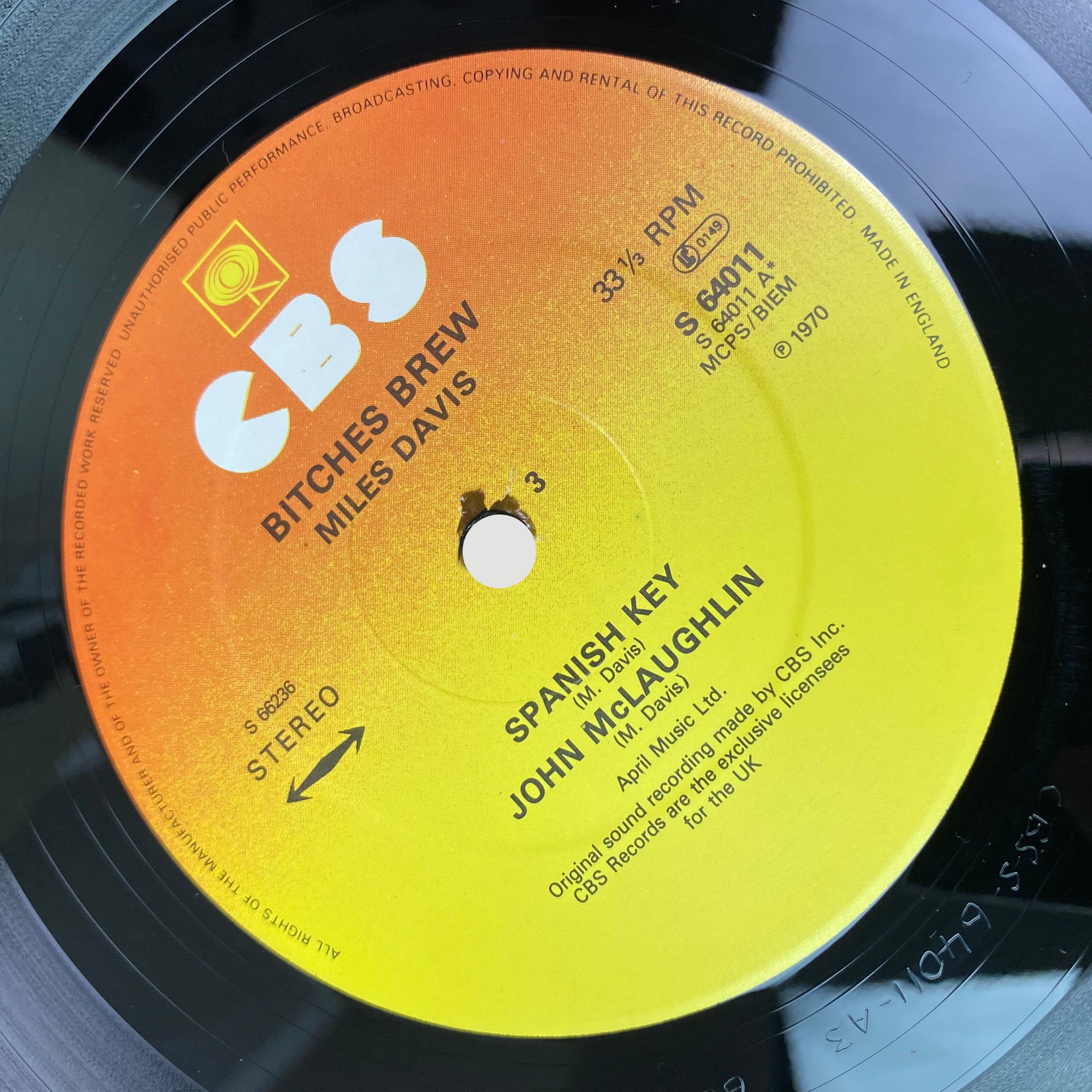 1970's Miles Davis 'Bitches Brew' 2LP