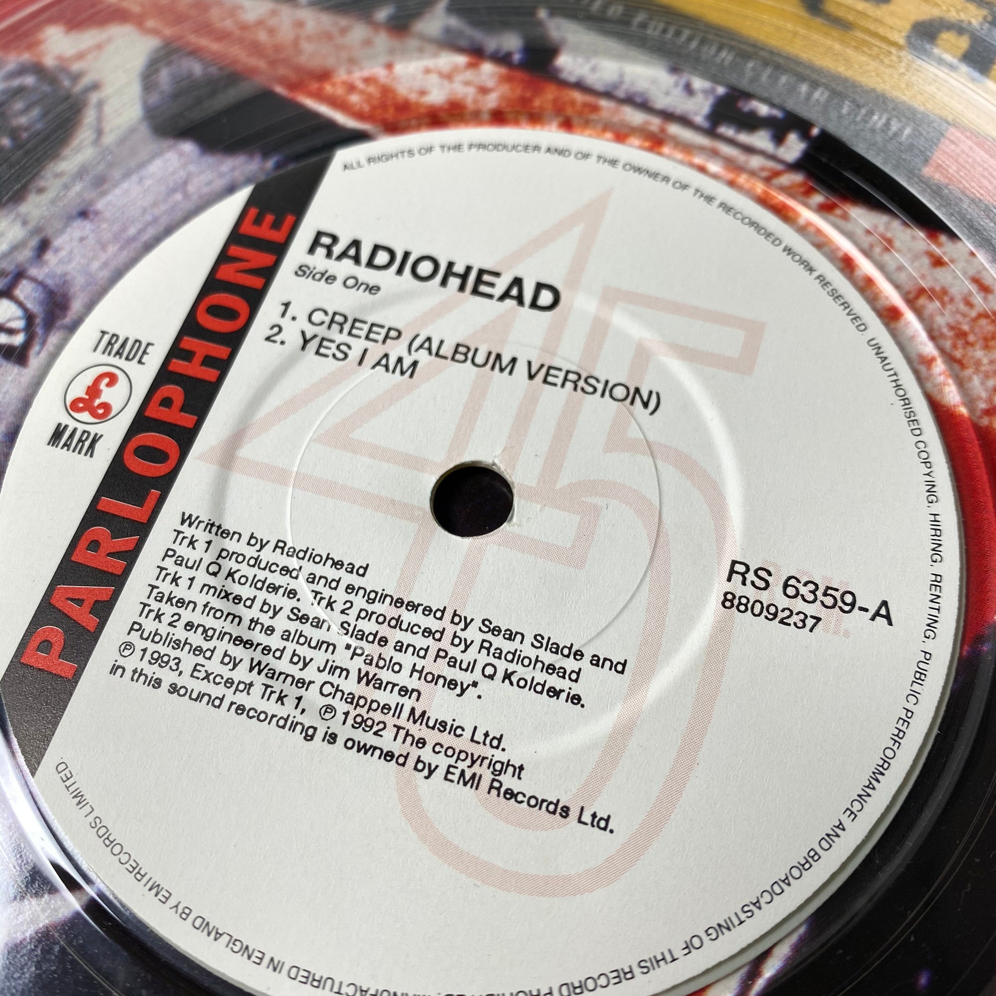 1993 Radiohead 'Creep' 7"