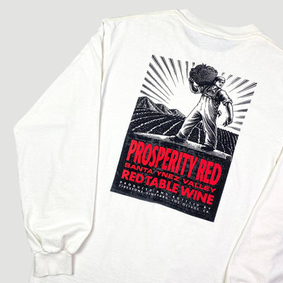 Early 90's Prosperity Red Wine Long Sleeve T-Shirt