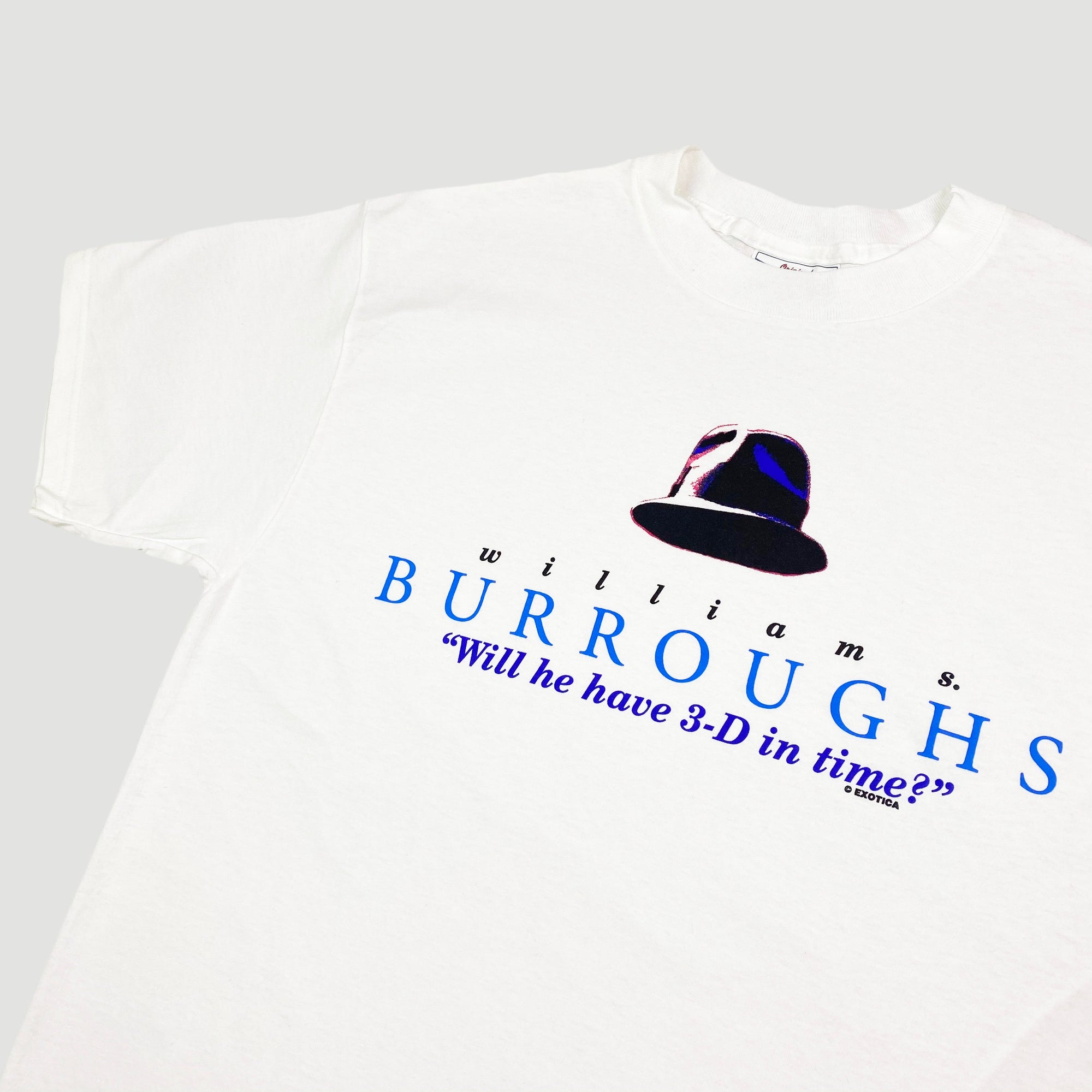 Mid 90's William Burroughs '3-D in Time' T-Shirt