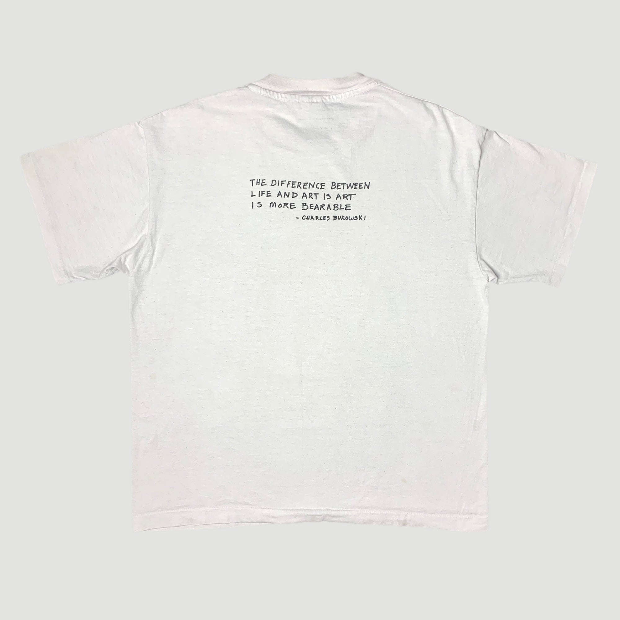 1994 Charles Bukowski 'Life And Art' T-Shirt