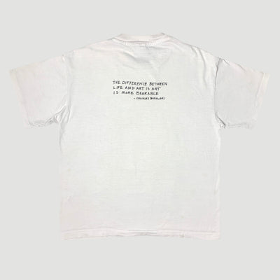 1994 Charles Bukowski 'Life And Art' T-Shirt