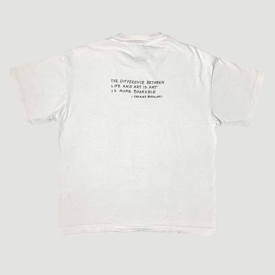 1994 Charles Bukowski 'Life And Art' T-Shirt