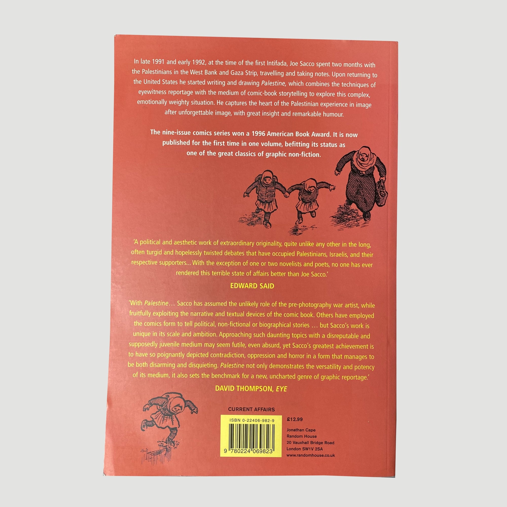 2003 Joe Sacco Palestine Graphic Novel