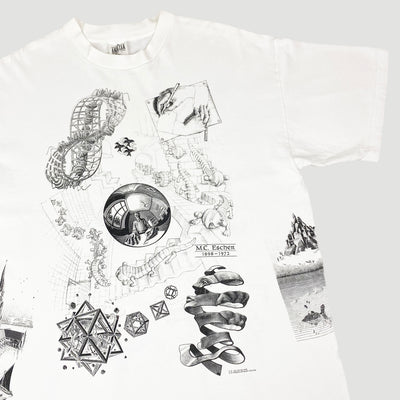 1990 M.C. Escher All Over Print T-Shirt