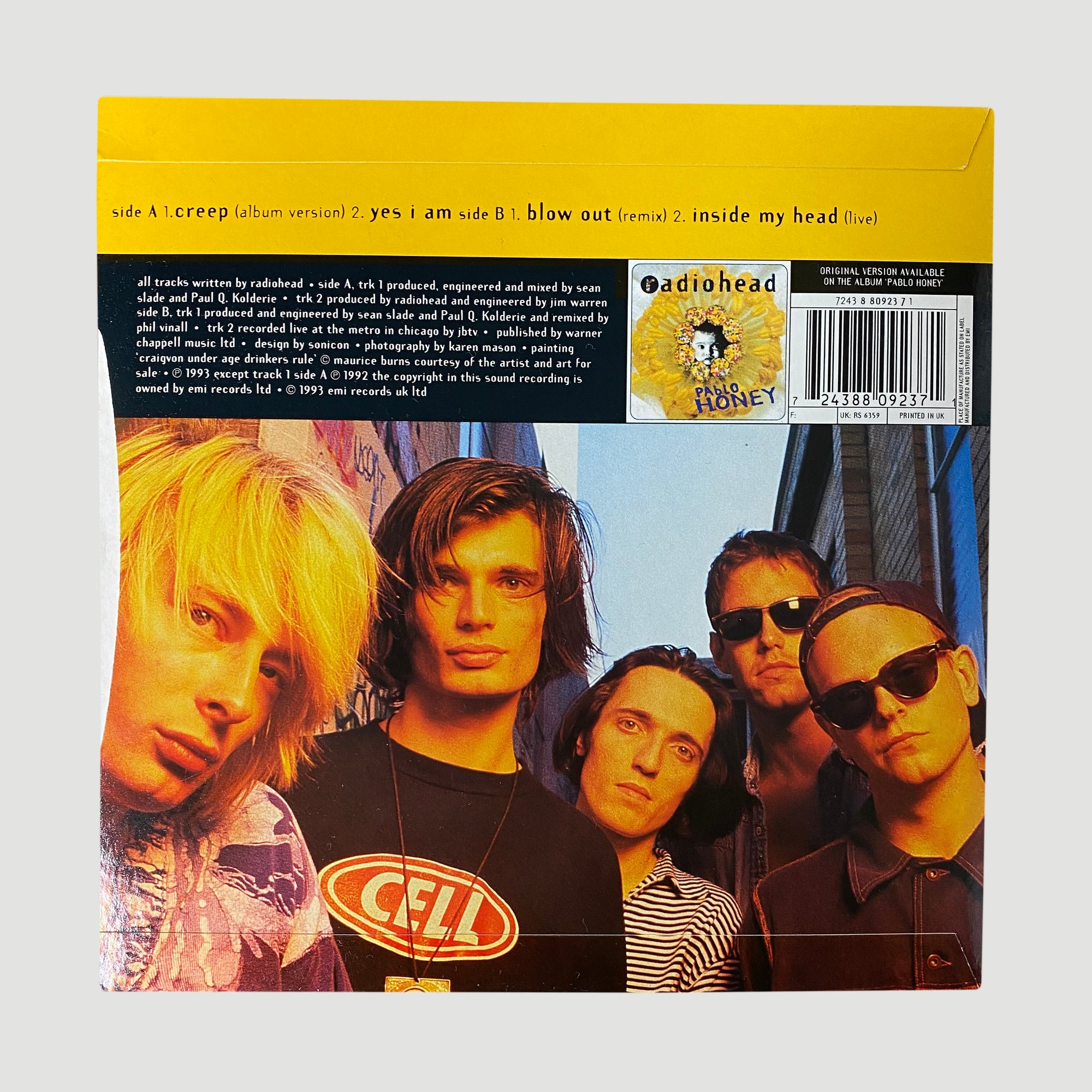 1993 Radiohead 'Creep' 7"