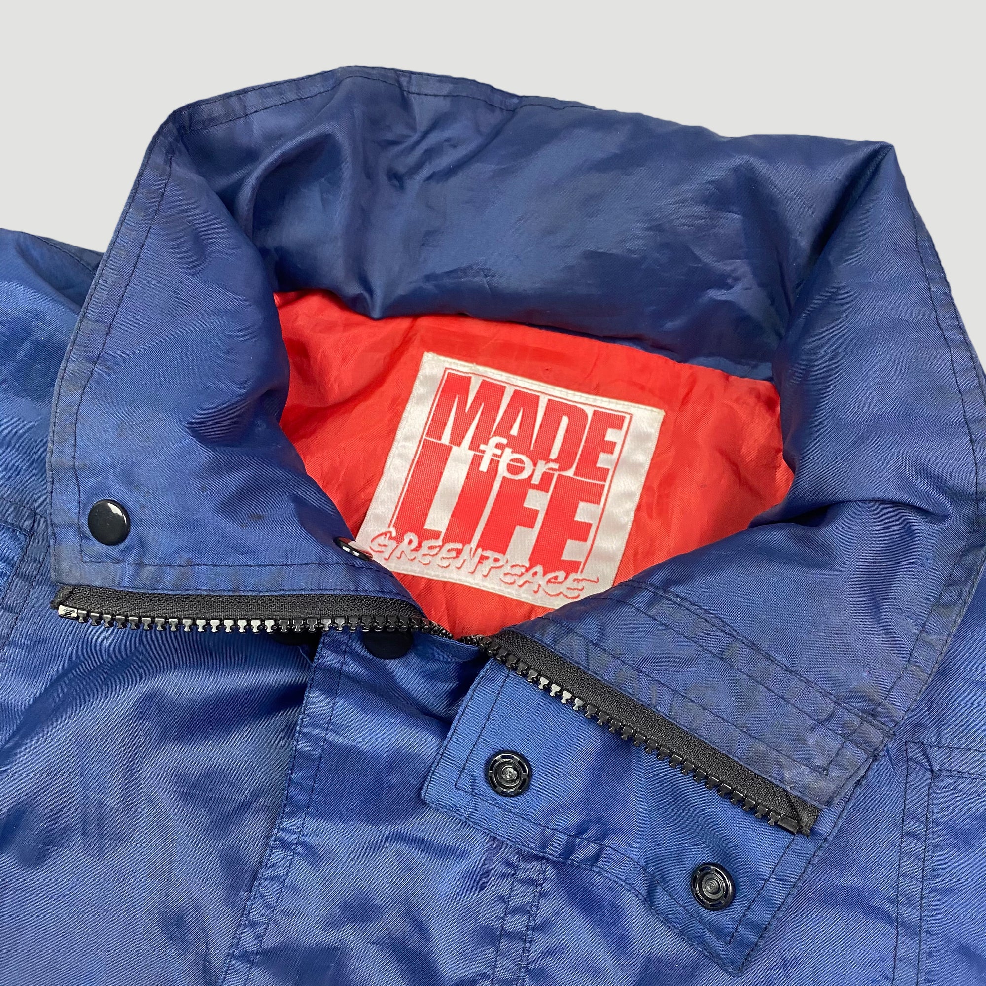 90's Greenpeace Hooded Windbreaker